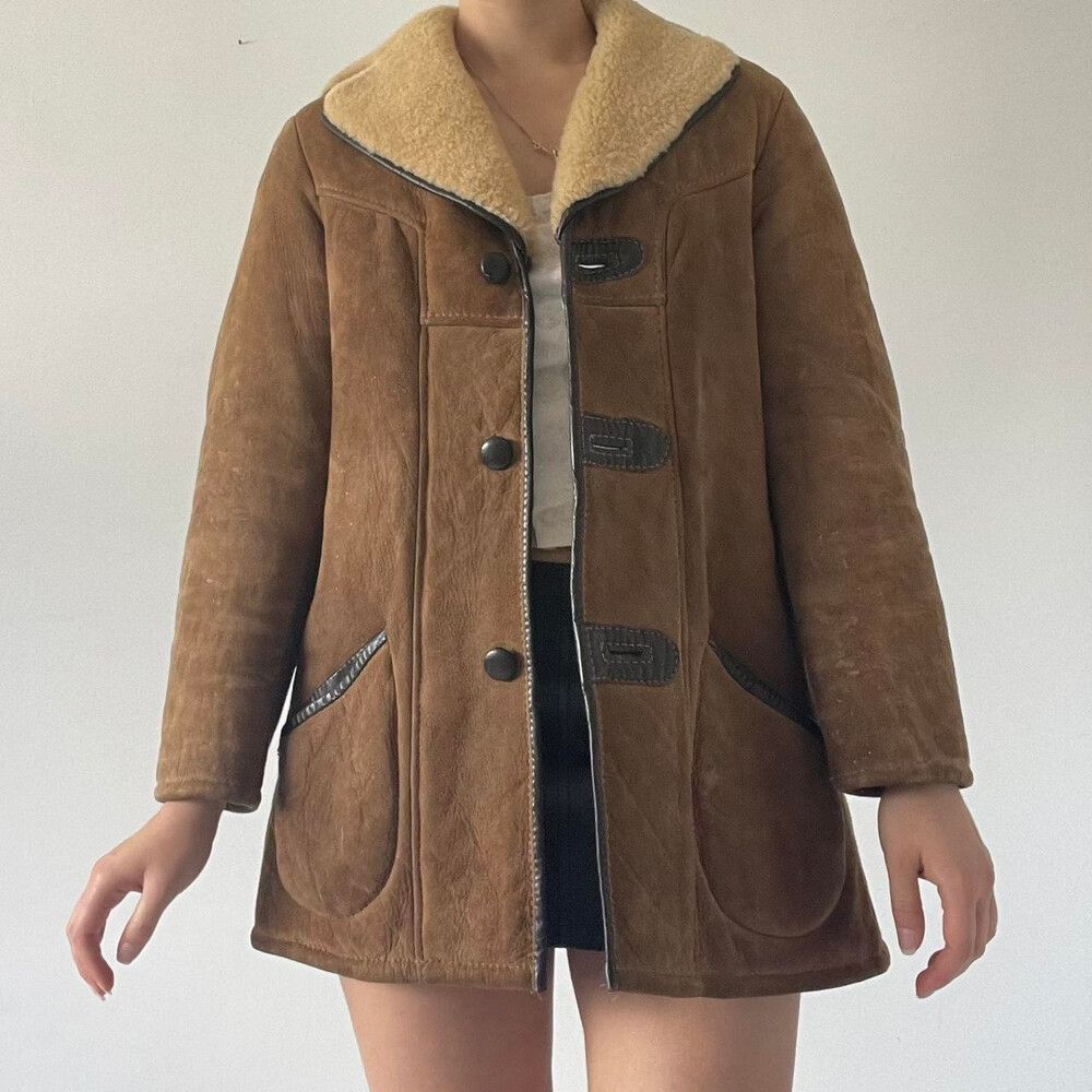Shearling Leather Penny Lane Afghan Coat