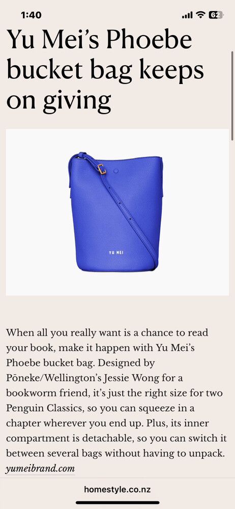 Yumei Phoebe Bucket bag