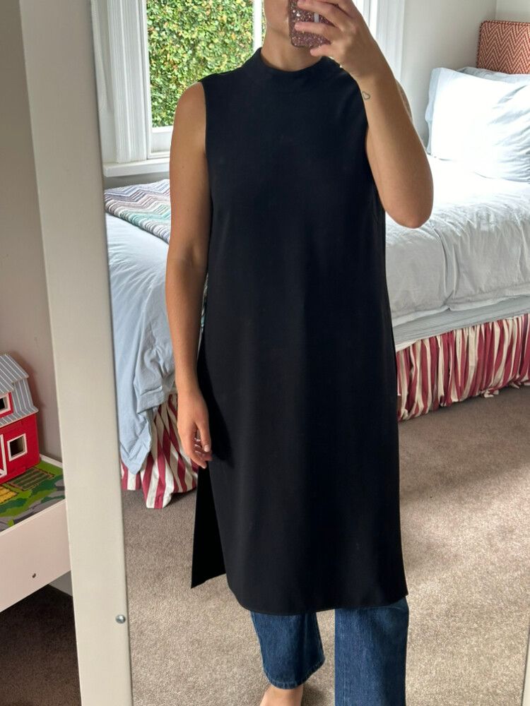 zara black tunic