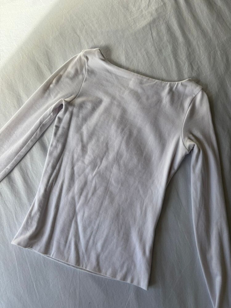 kookai white long sleeve top