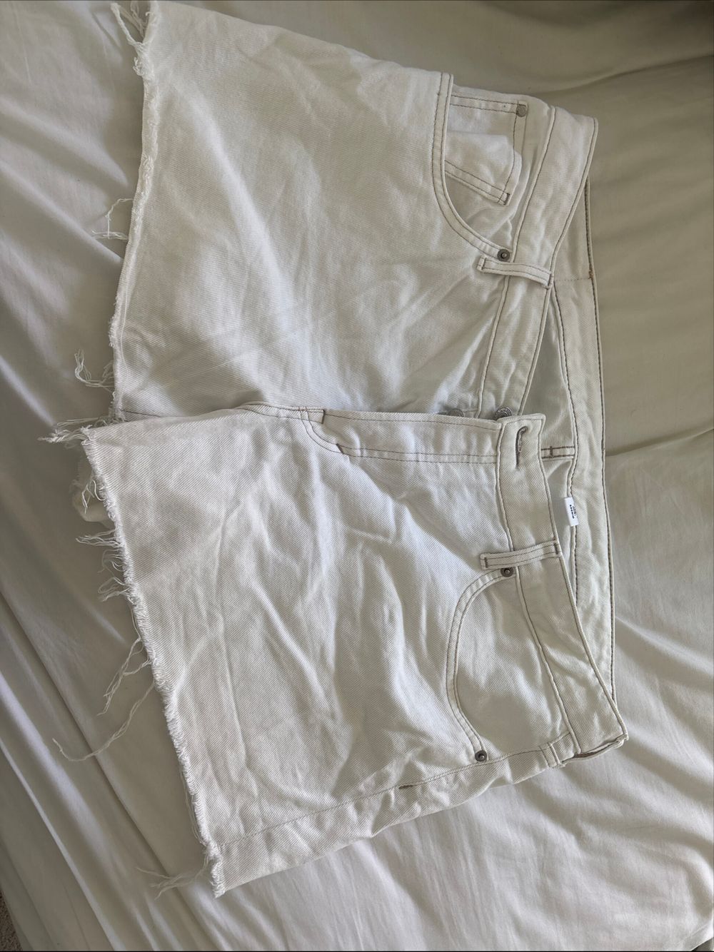 H&M White Denim Shorts