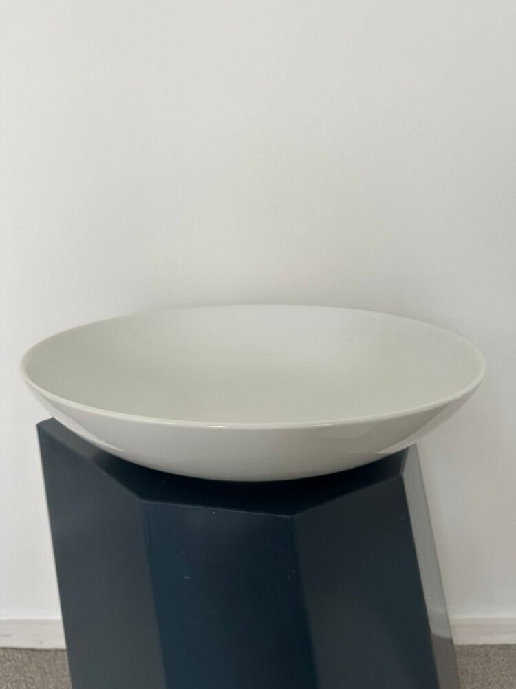 Porcelain Shallow Bowl & Platter pair