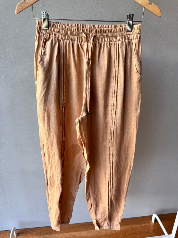 Eb & Ive Tan Linen Pants