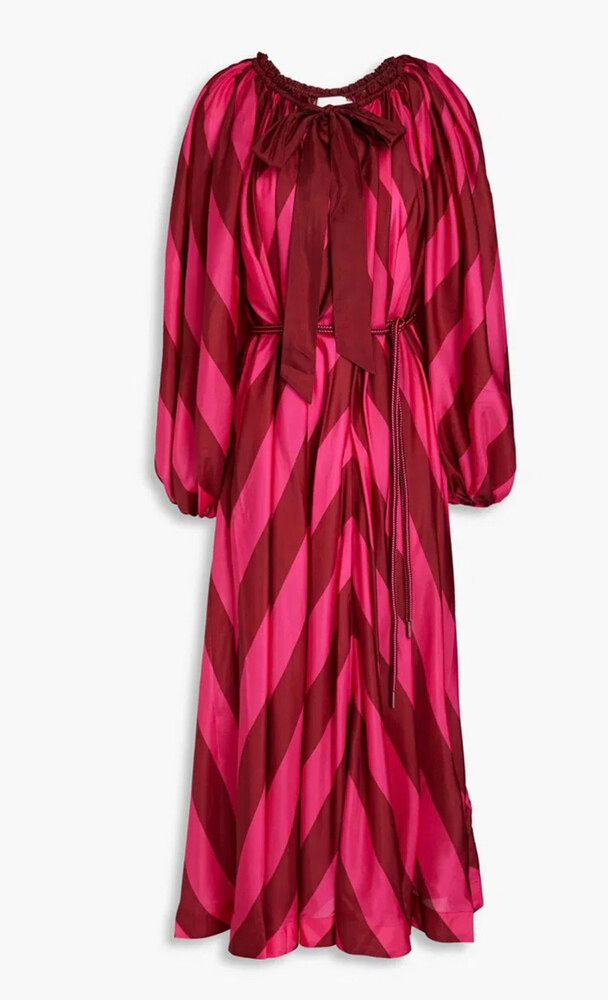 Zimmermann Pink Stripe Midi Dress