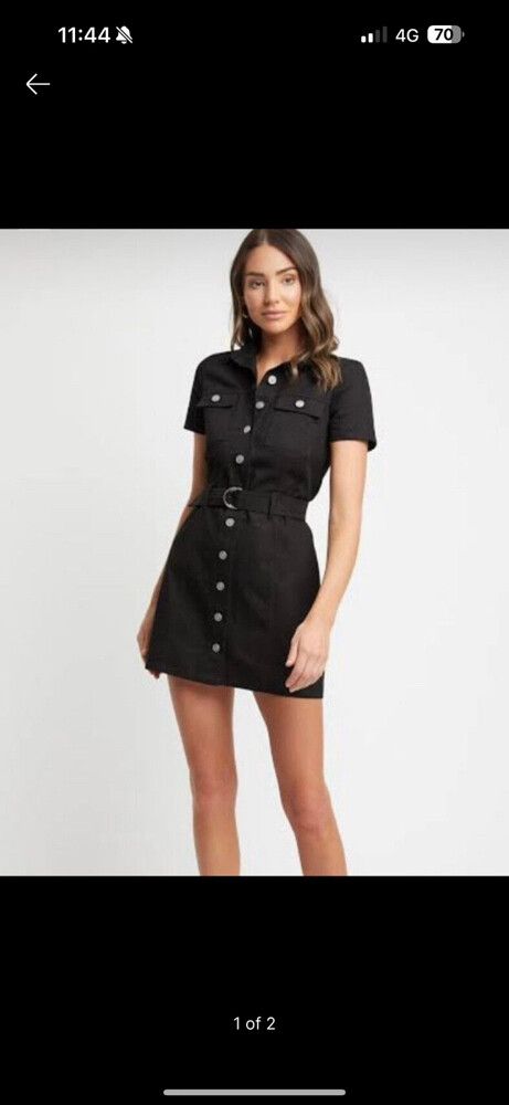 kookai dani denim dress Kookai