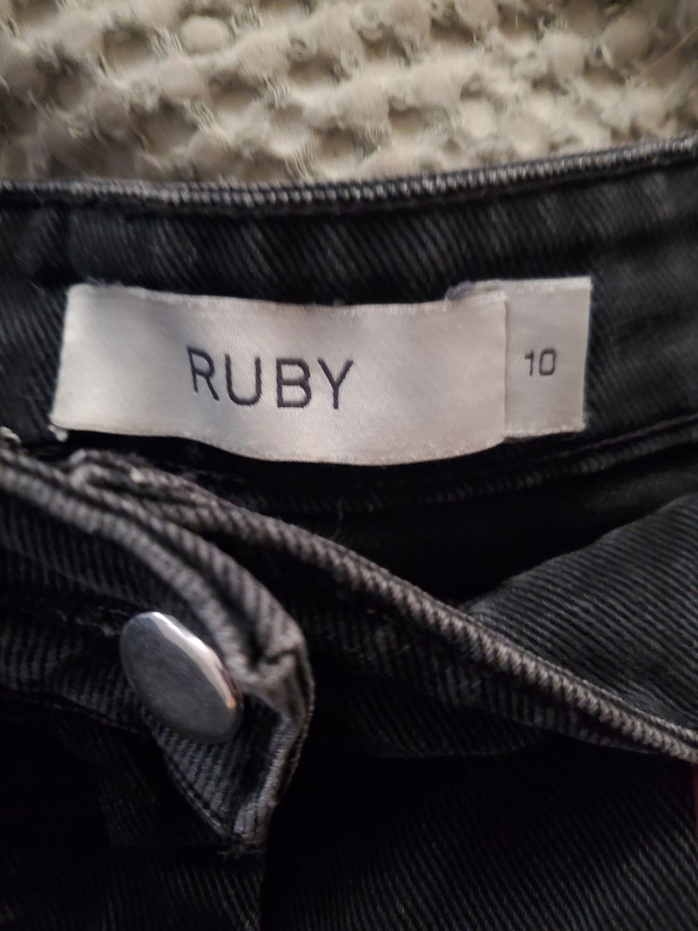 RUBY Black Denim Shorts