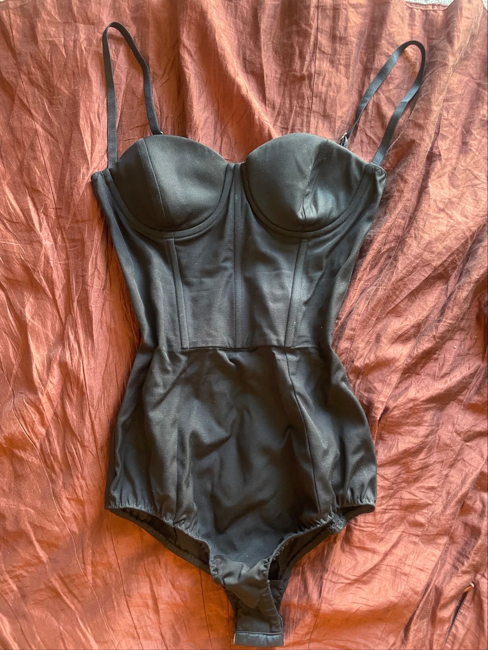 Black Bustier Bodysuit