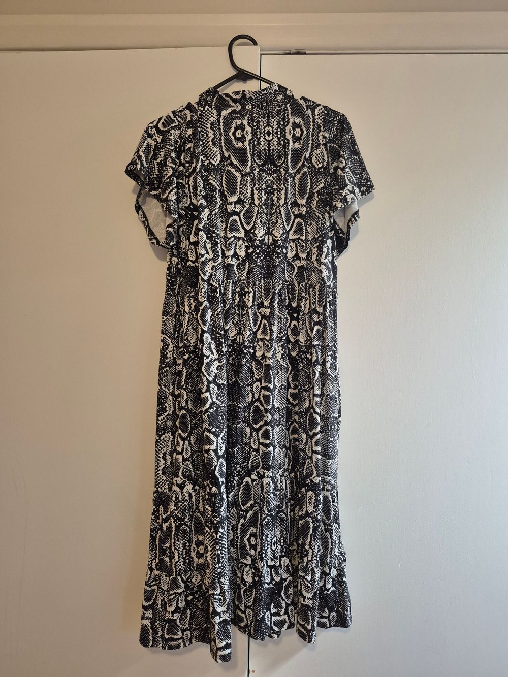 Slinky Silky Boss Bish Midi Tiered Dress