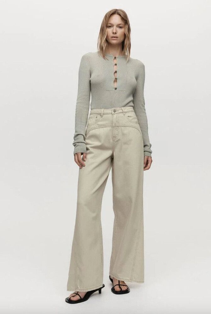Marle Curve Seam Jean Parsnip