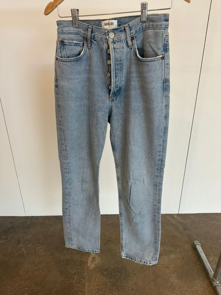 Riley High Rise Straight Crop Jeans