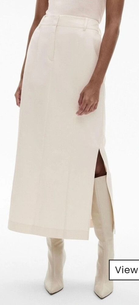 Witchery Cream Seam Dtl Maxi Skirt