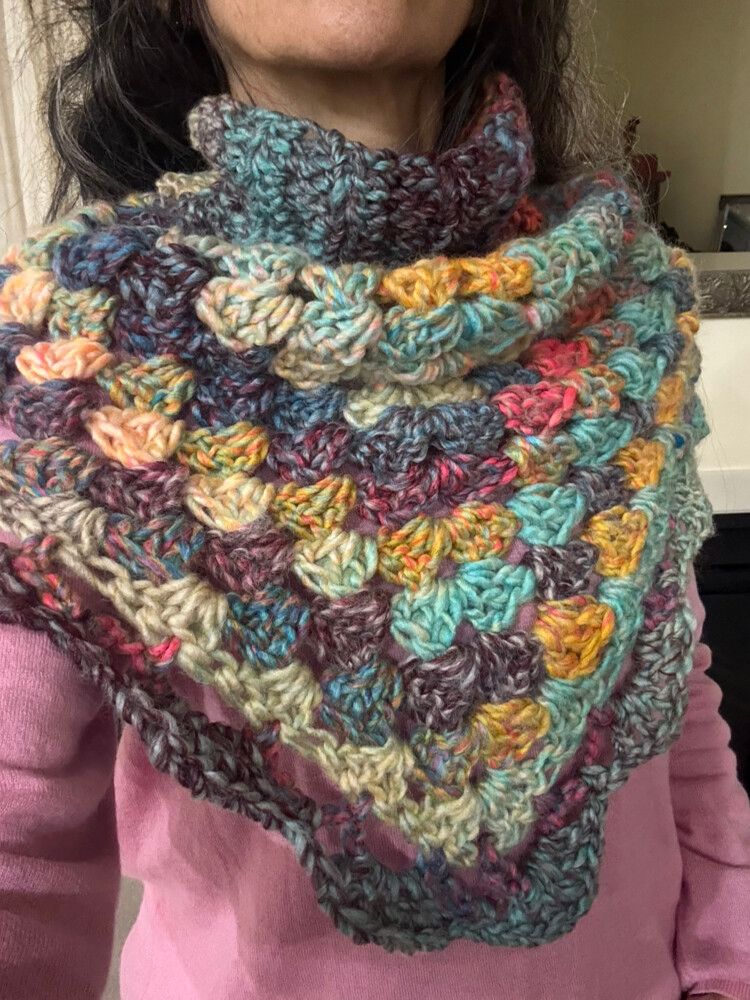 Micro Poncho / Chunky Scarf handmade 🍂🫶🍁