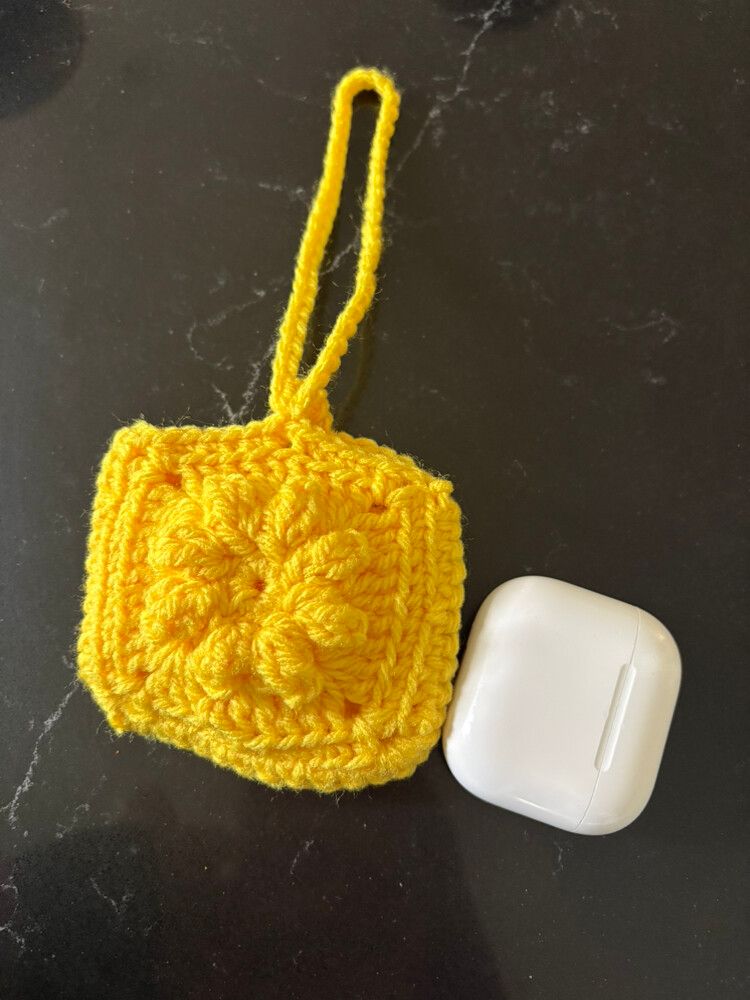Yellow Boho Mini AirPods case