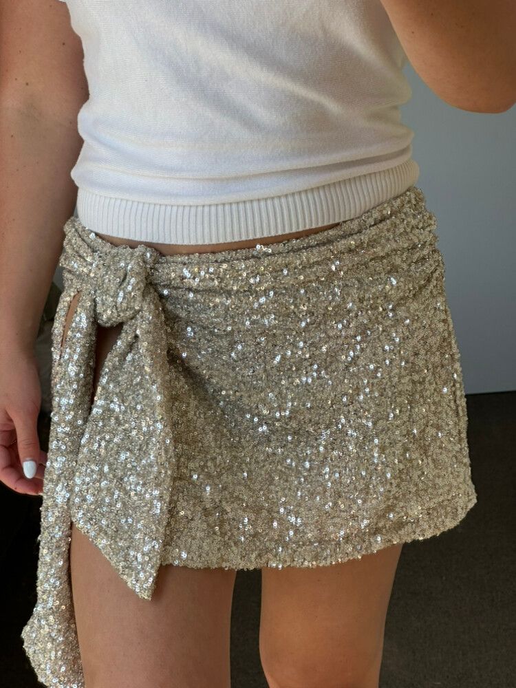 Sequin Mini Skirt