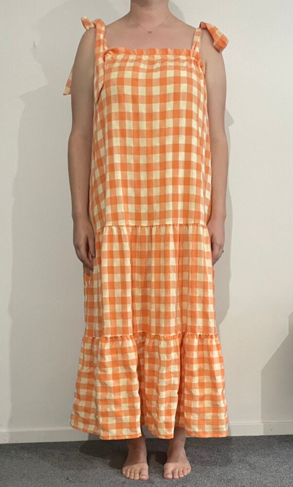chinese dress ladies Contrast Split Maxi Dress in Pink and Navy by Ebby & I - Kindred Spirit main image 1