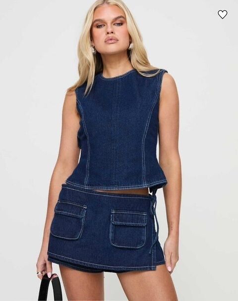 Lioness Denim Two-Piece Set Size M