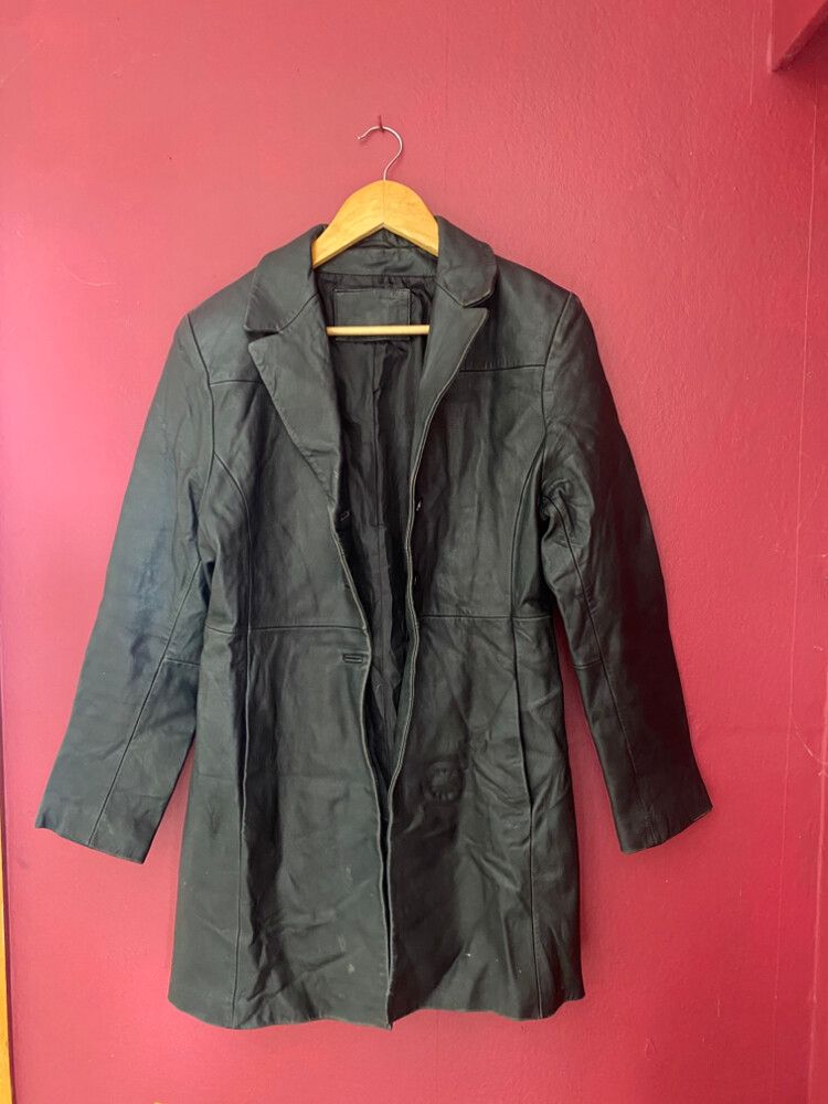 Black Leather Coat