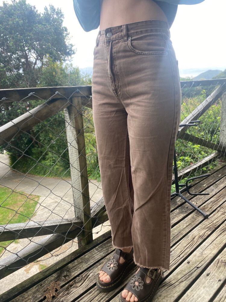 brown glassons jeans