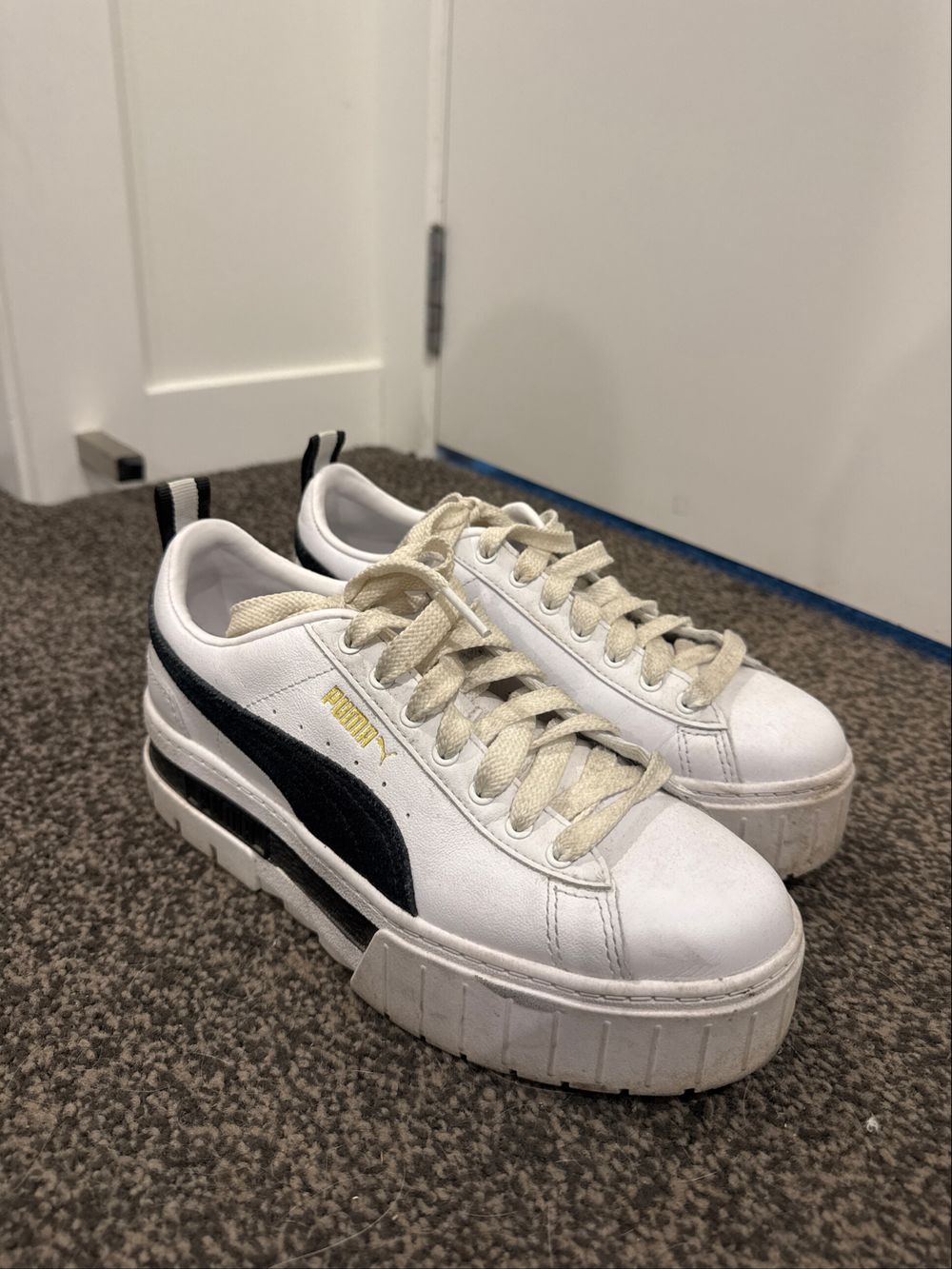 Puma White Black Sneakers