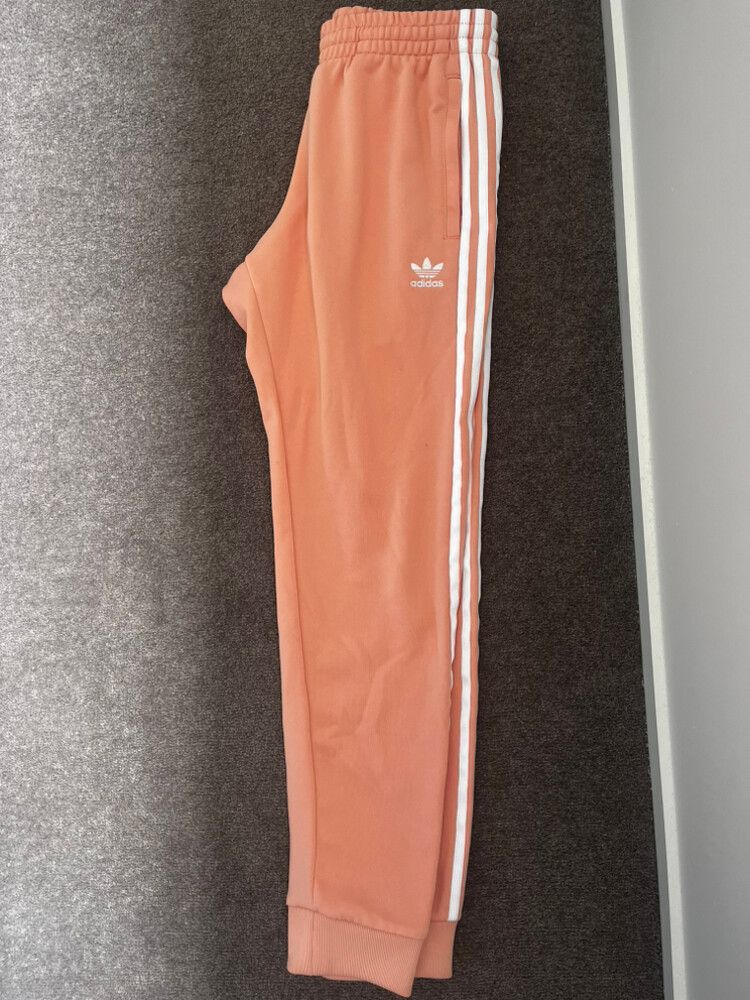 peach adidas sweatpants