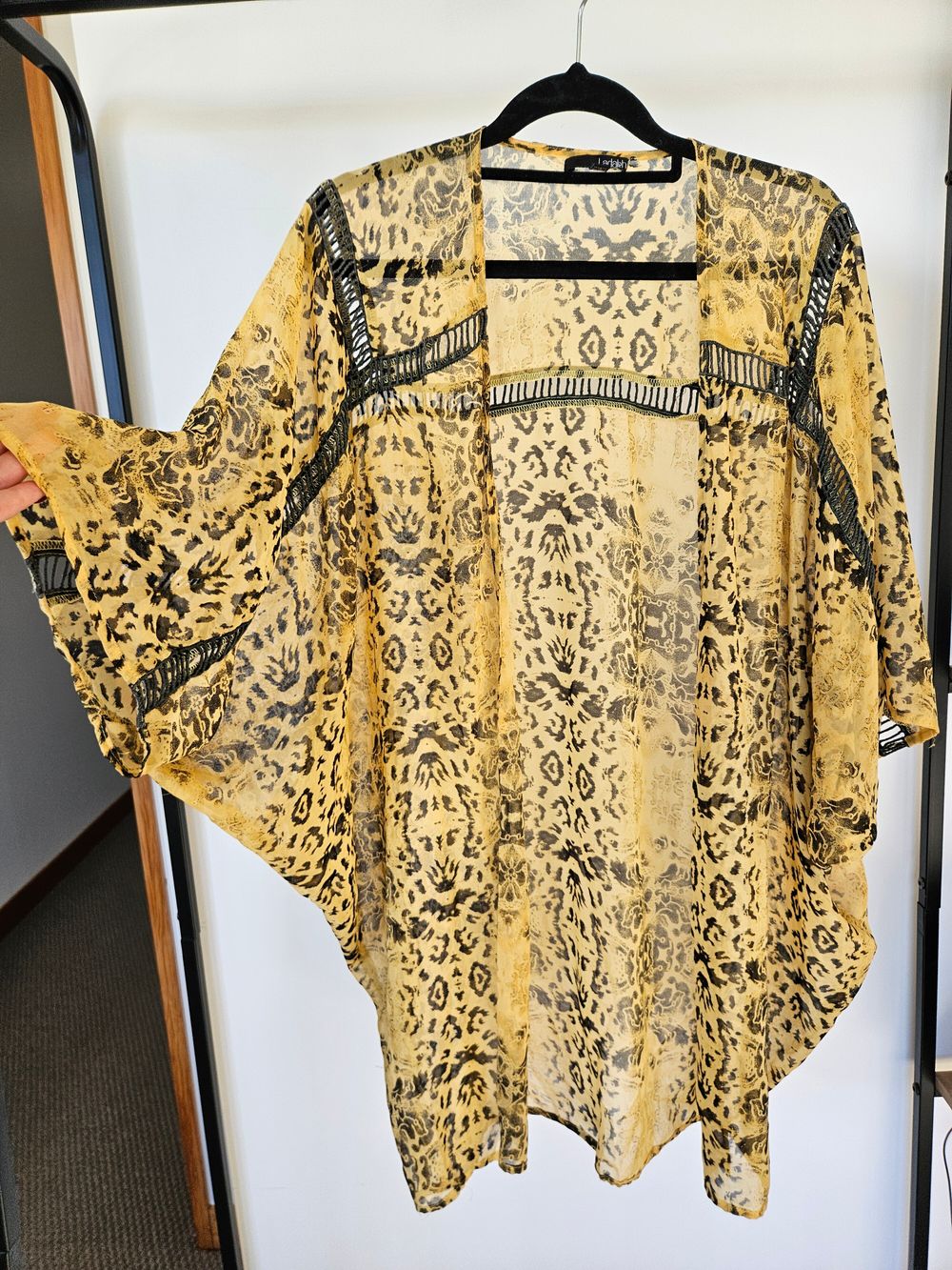 Ladakh Yellow Black Kimono