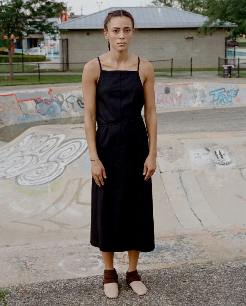 Apron Dress - Burnt Orange