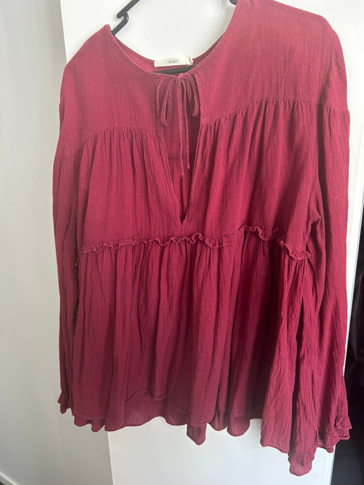 RUBY Burgundy Top