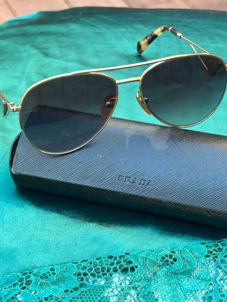 prada sunglasses and case