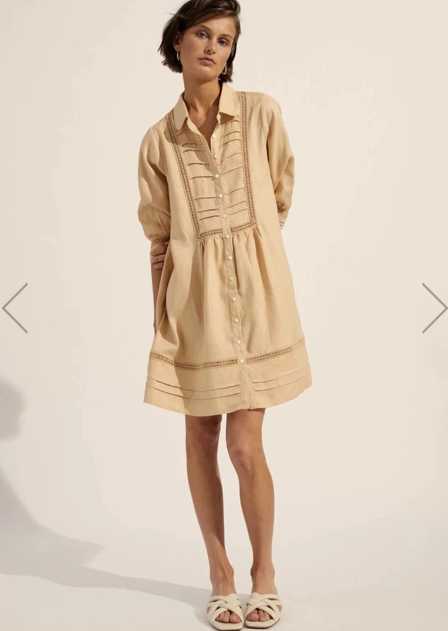 Succum Safari Linen Beige A-Line Neutral