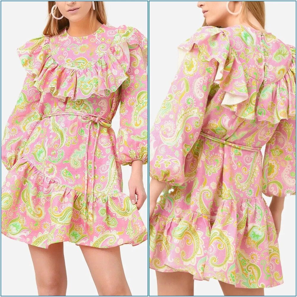 Marta Mini Ruffle Pink Dress