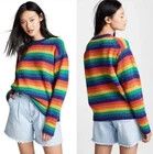 Samara Sweater Striped Knit Wool Jumper