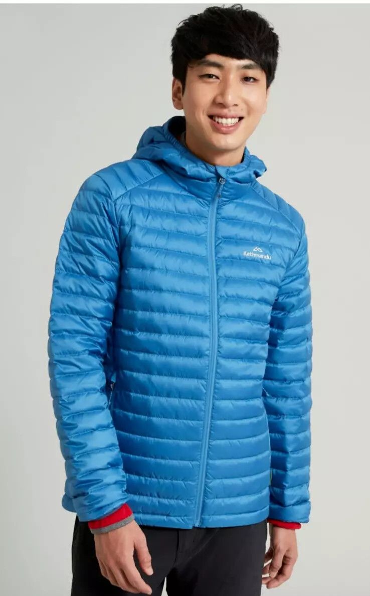 Blue Heli 600 Fill Puffer Jacket with Hood- Unisex  Casual Streetwear Winter Warm