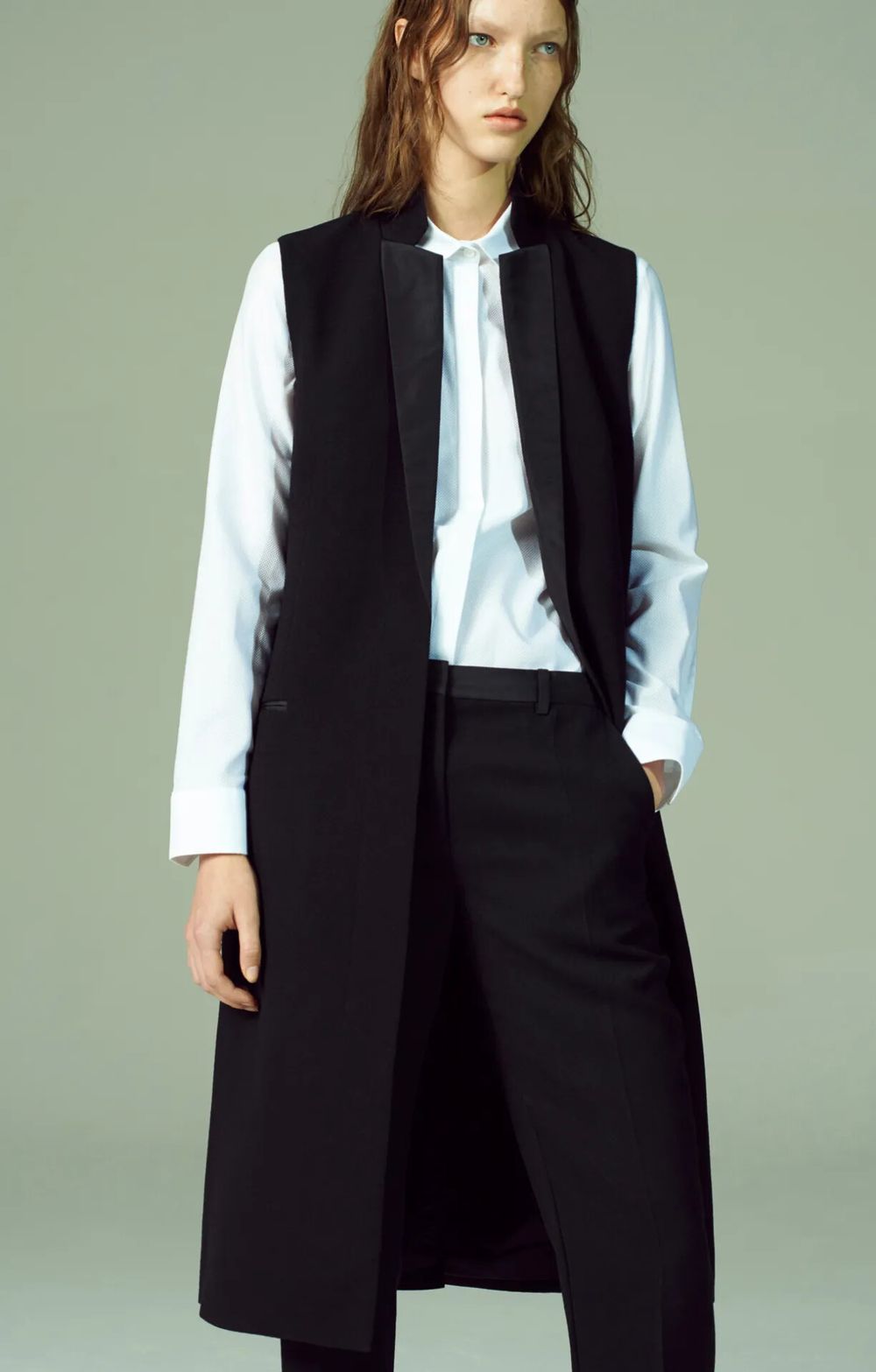 Tailored Wool Tuxedo Suit Vest/jacket- Classic Preppy minimalist Work party event