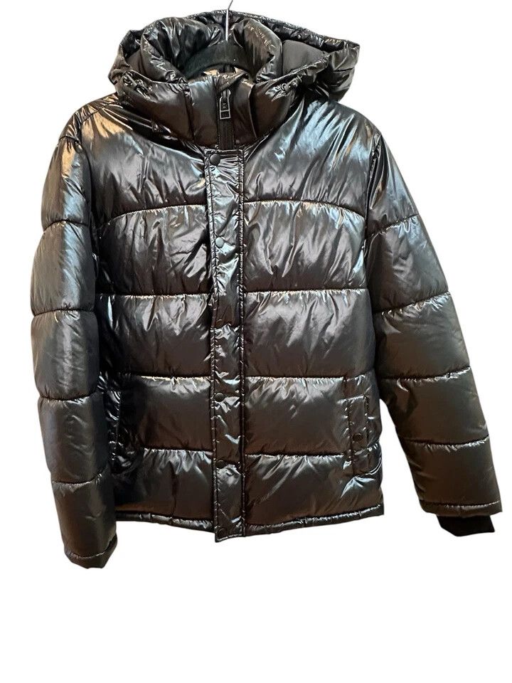 Bagatelle Sport Black Puffer Jacket- Size M, Removable Hood- Ski Casual outdoors outerwear Winter Coat