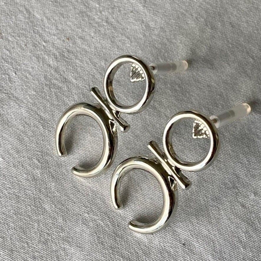 Ethnic earrings silver plated
