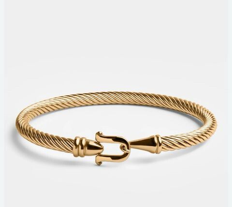 Gold waterproof high end bangle