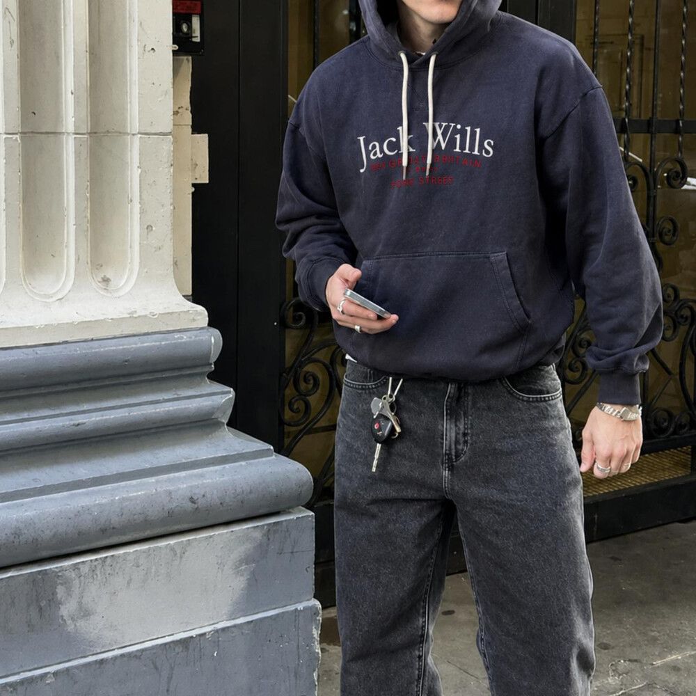 Jack Wills Hoodie in Faded Blue (XXL)