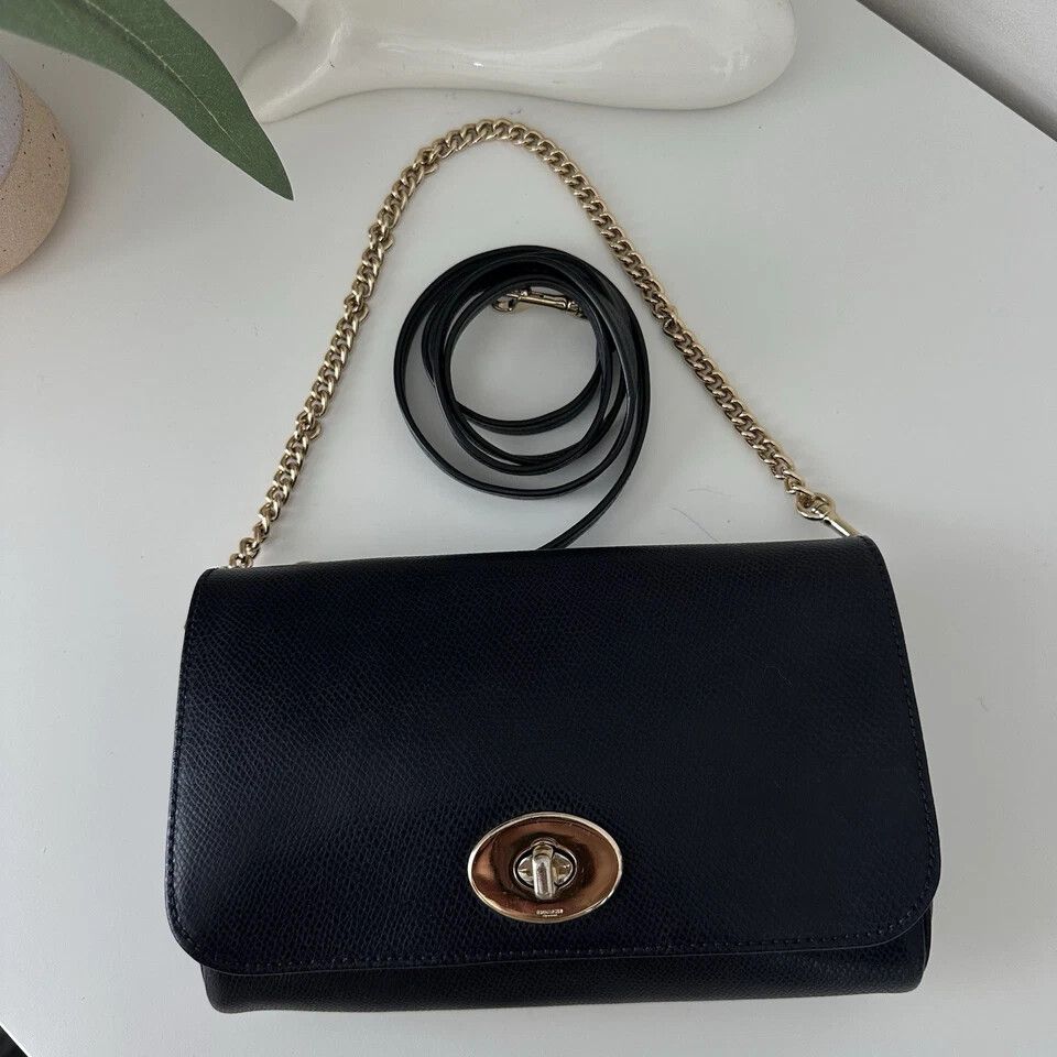 COACH Women Dark Blue F34604 Mini Ruby Crossbody Shoulder Bag