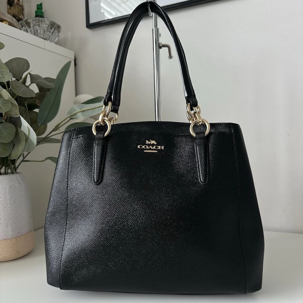COACH Minetta Crossgrain Leather Satchel Handbag F34663 Crossbody Purse