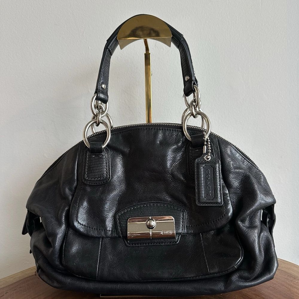 Coach 2011 Black Leather Kristin Satchel Bag