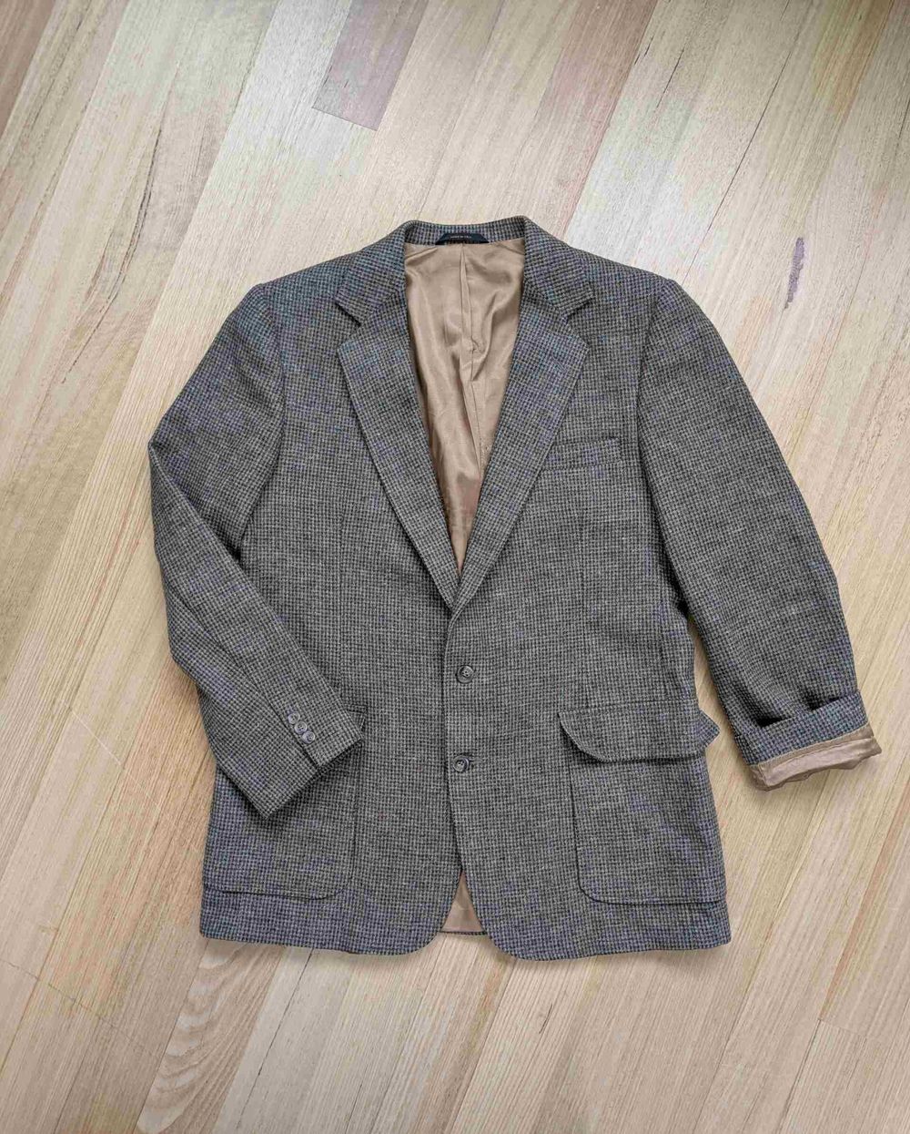 Vintage wool tweed blazer L XL