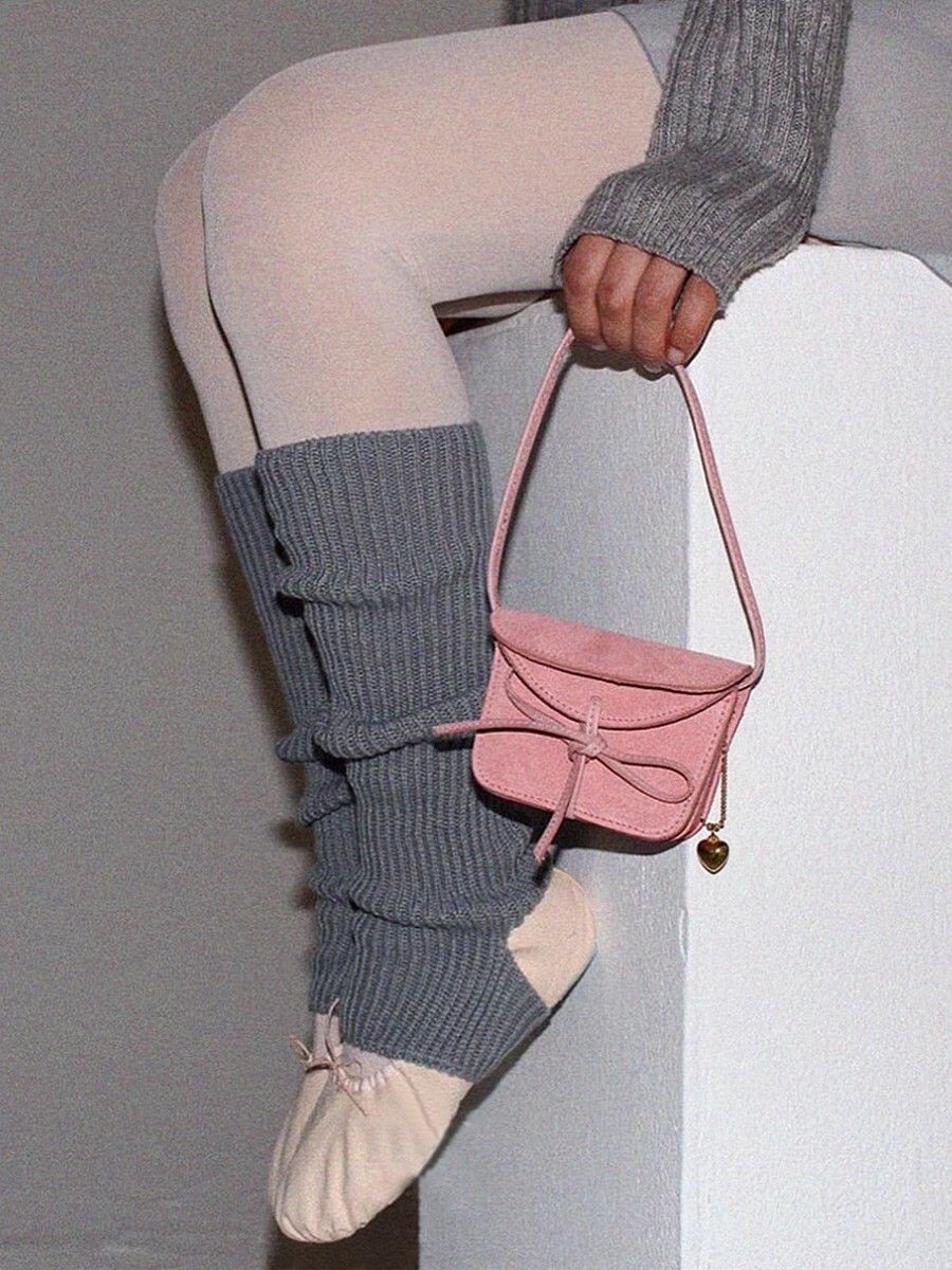 Brand New Cute Pink Suede Style Small Crossbody Bag With Strap