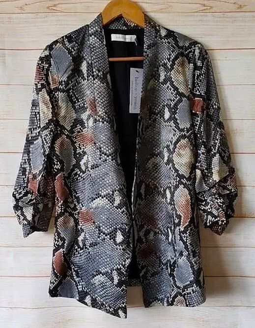 Bishop + Young Python Print Blazer
