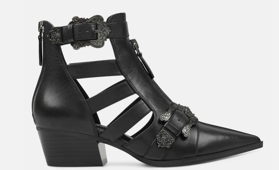 Nine West Black Cutout Ankle Boots