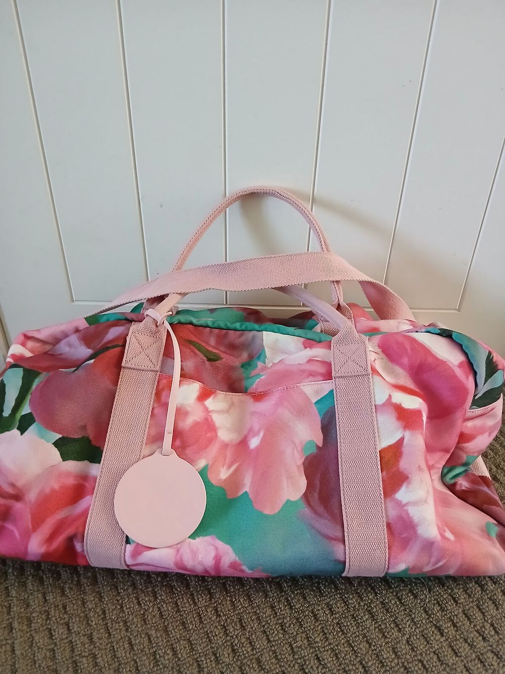 Miss Lolo Pink Floral Travel/Overnight Bag