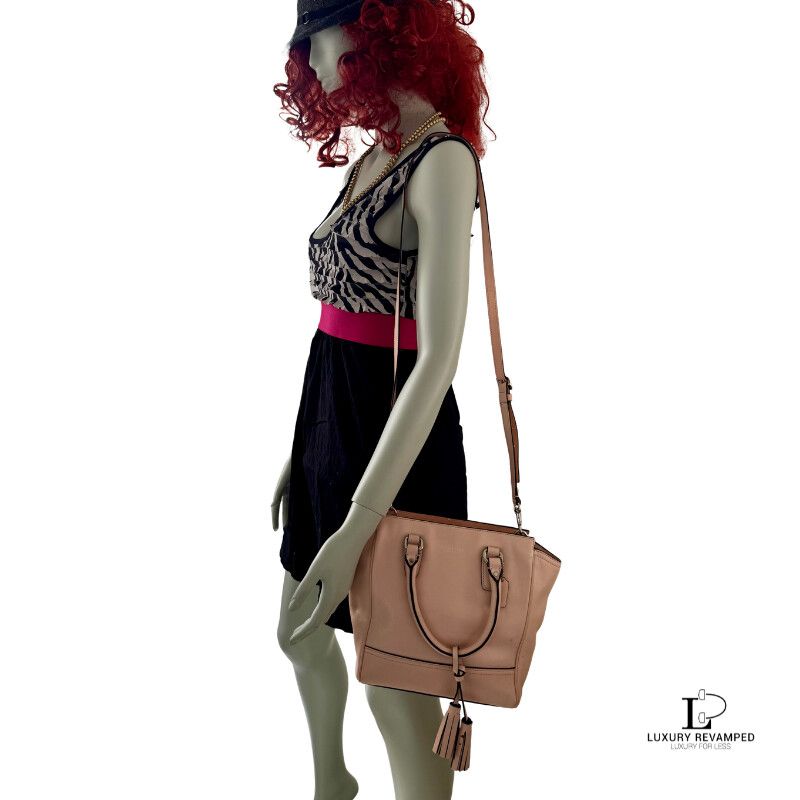 COACH Legacy Mini Tanner Two-way Smooth Leather Blush Handbag (B2W-CO-1077)