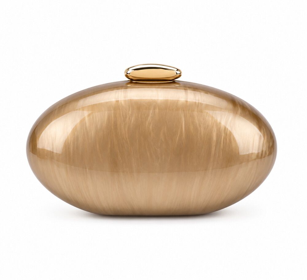 Aria Bronze Acrylic Clutch