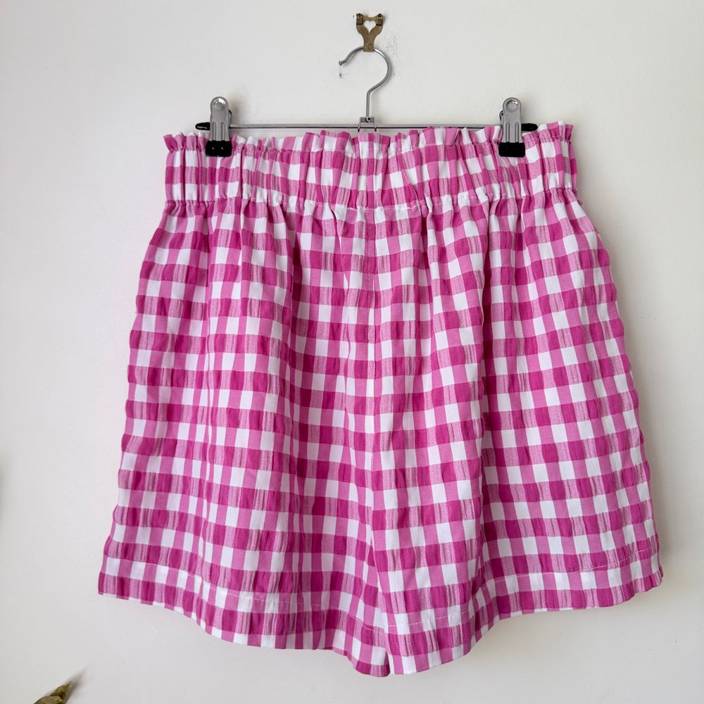 Decjuba Pink Gingham Shorts Size L