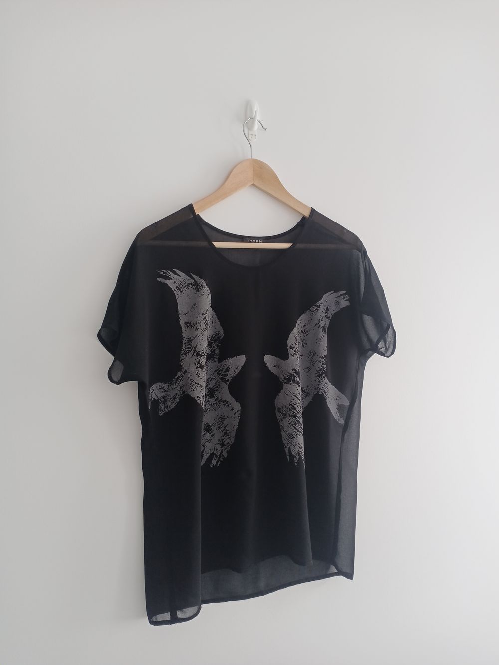 Storm Black Graphic Top