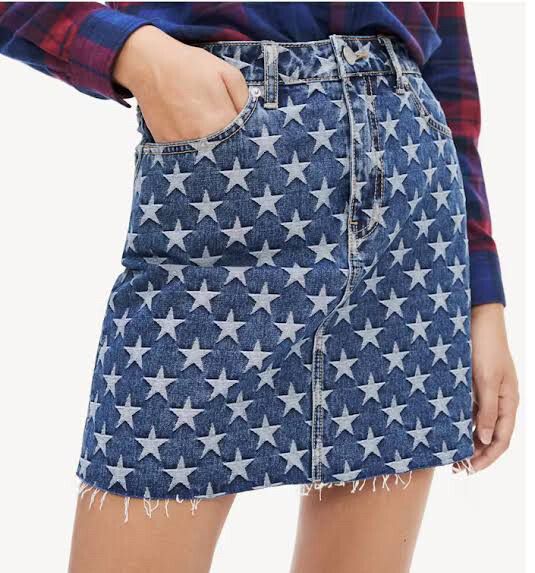 Tommy hilfiger Denim Skirt star patterns